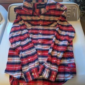 Calvin Klein Red Plaid Men's Shirt